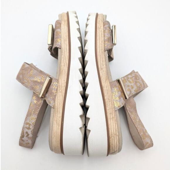 Mephisto Dominica Platform Sandal Women's Light Taupe Boa Size US7.5 EU38 - Picture 7 of 13